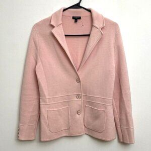 Talbots Sweater Jacket Women's Sz MP Pink Spring Easter Business Career